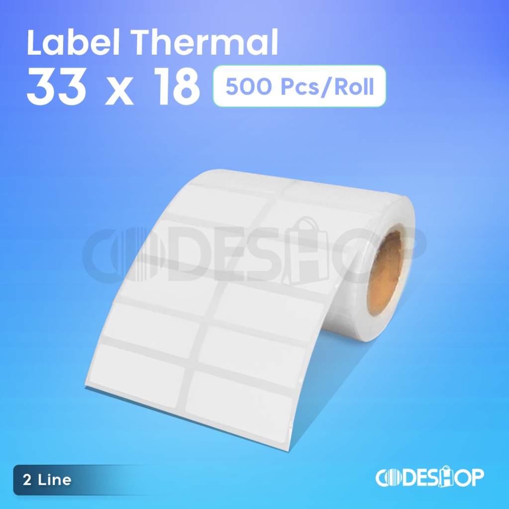 

Codeshop Label Harga Thermal 33 x 18 mm isi 500 Stiker Printer Barcode