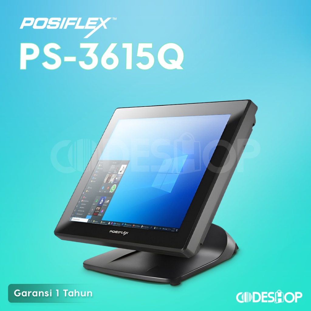 Mesin Kasir Posiflex PS-3615Q POS Touchscreen Single Display Windows 10