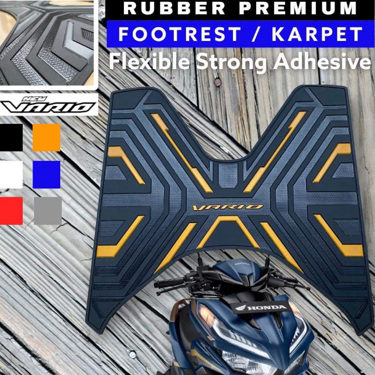 Terlaris.. Karpet Vario 125 New Karpet alas pijakan kaki Vario 125 Bordes New Vario 125 Step Floor V