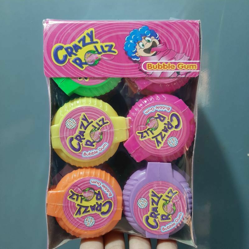 

Crazy Rollz Bubble Gum / Permen Karet Roll (Isi 30 Pcs)