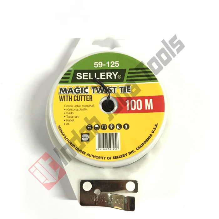 

Terlaris Sellery Twist Tie 100 Meter - Magic Twister Tali Pengikat Kabel Kawat