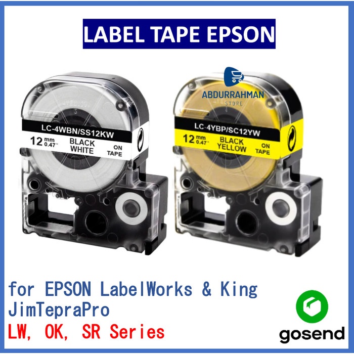 

Terlaris Label Tape Cartridge Epson Labelworks Lw 9Mm 12Mm Lk3Wbn Lk4Wbn Kuning