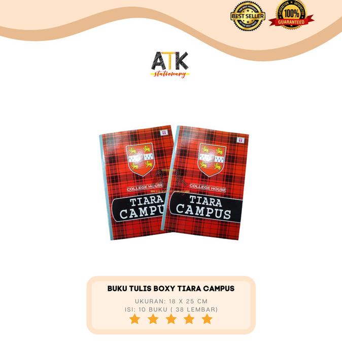 

Buku Tulis Boxy Campus Tiara 38 Lembar atk
