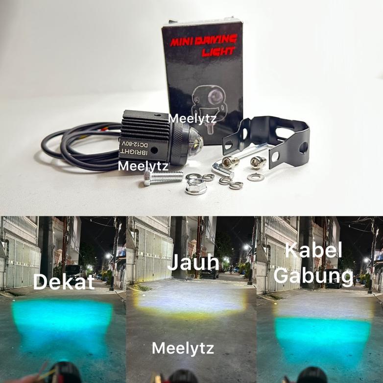 Dijamin Terang Lampu Tembak Laser Led D3 Iceblue Putih Ibright