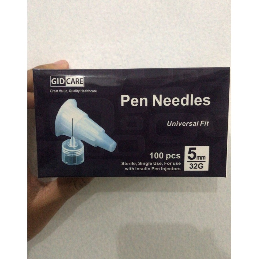 GIDCARE Pen Needle Jarum Insulin 32G x 5mm / sejenis Novo Twist - BOX