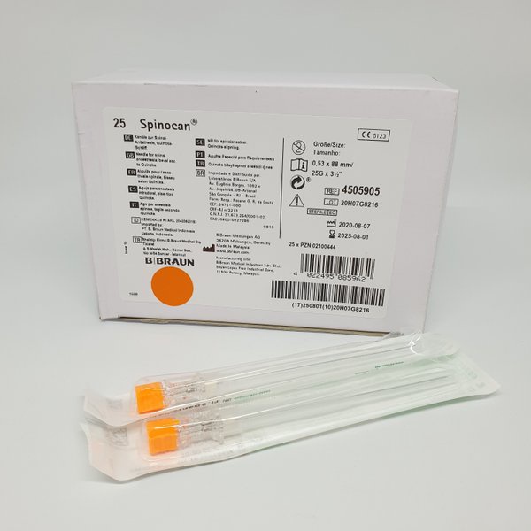 Spinocan 25 G. Spinocan 26 G. Spinocan 27 G. B Braun - PCS