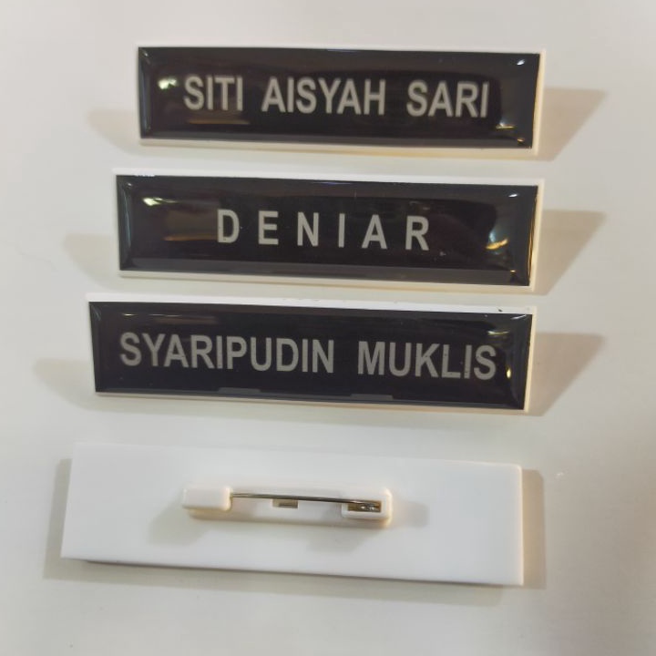 

[♥ H☞HK> Name tag/nama peniti dilapis fiberglass- trendiing.!
