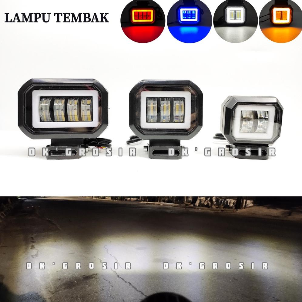 Lampu Tembak Sorot Mini Daymaker Model Kotak 2 Mata - 3 Mata- 4 Mata