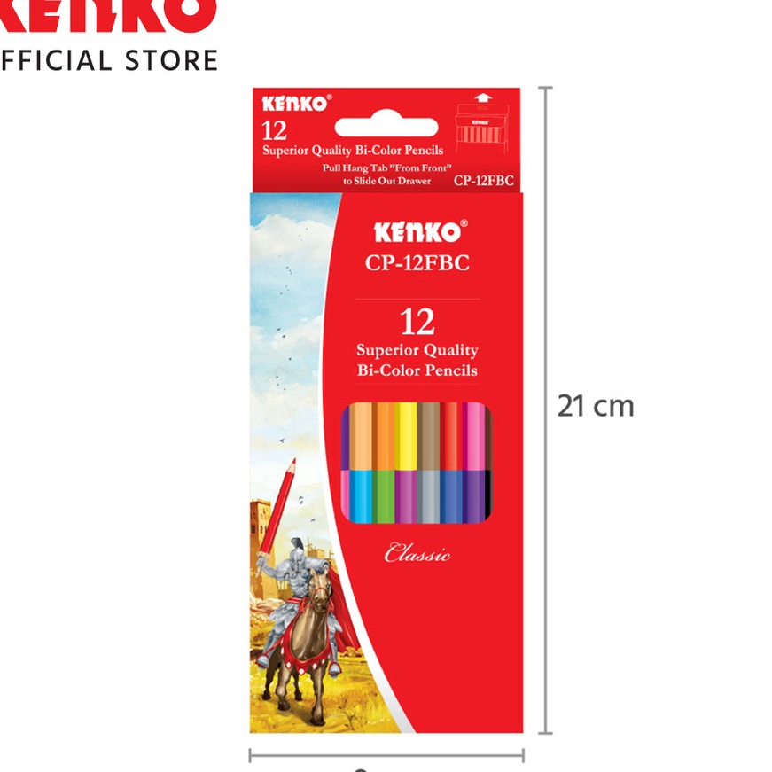 

[UB☛/F☀) SOS Pensil Warna KENKO 12-24 Warna CP-12FBC /Pensil Mewarnai/Coloring Pencil/ top.produks..