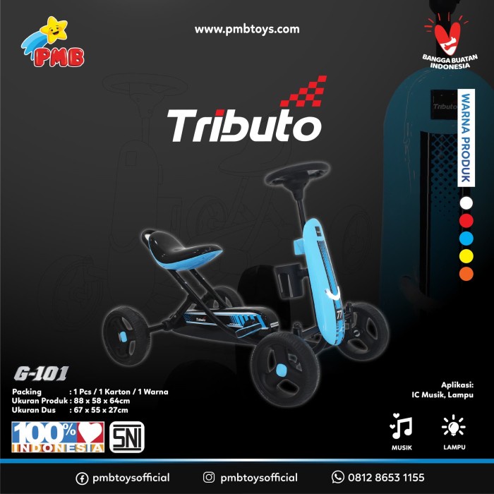 Bestseller Gokart Tributo Type G-101 (Biru)
