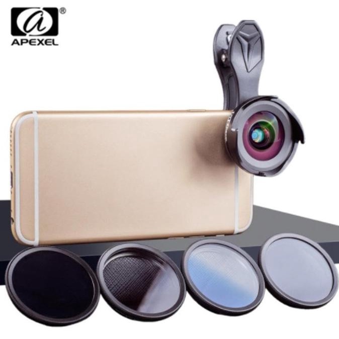 APEXEL 16 MM LENS KIT HD PRO WIDE ANGEL AND MACRO LENS WITH FILTER CPL