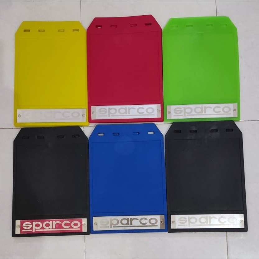 Terkini Mud Guard Sparco / Karpet Lumpur / Karpet Roda / Kepet Lumpur Isi 2 PCS / karpet lumpur warn