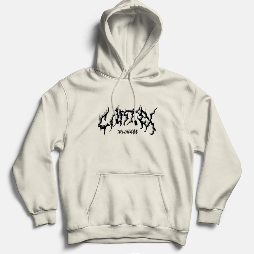 (W-O♥➲Q> CARTEXBLANCHE - Emo Style Jaket Hoodie Jumper Sablon Unisex Pria - Wanita Size M - XXL/ top