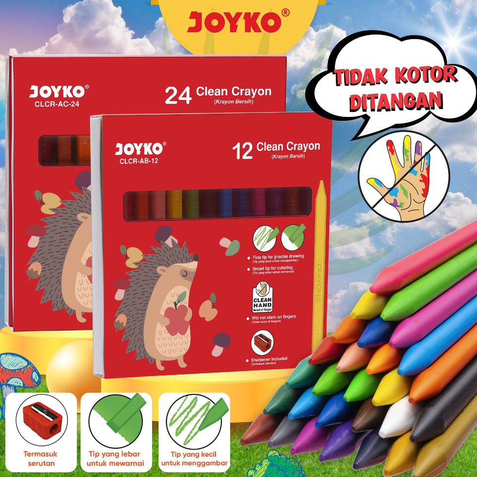 

✭Terbaru✤➨ WMTGU Krayon Bersih Clean Crayon Joyko G85 Ready stock