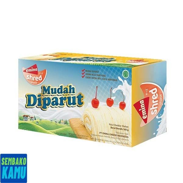 

Emina Cheese Block Shred Mudah Diparut 160 gr - Keju