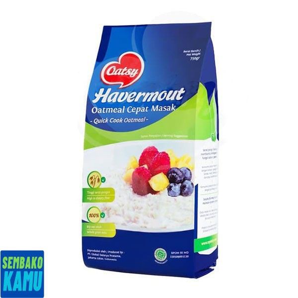 

Oatsy Havermout Oatmeal Quick Cook 750 gr - Sereal