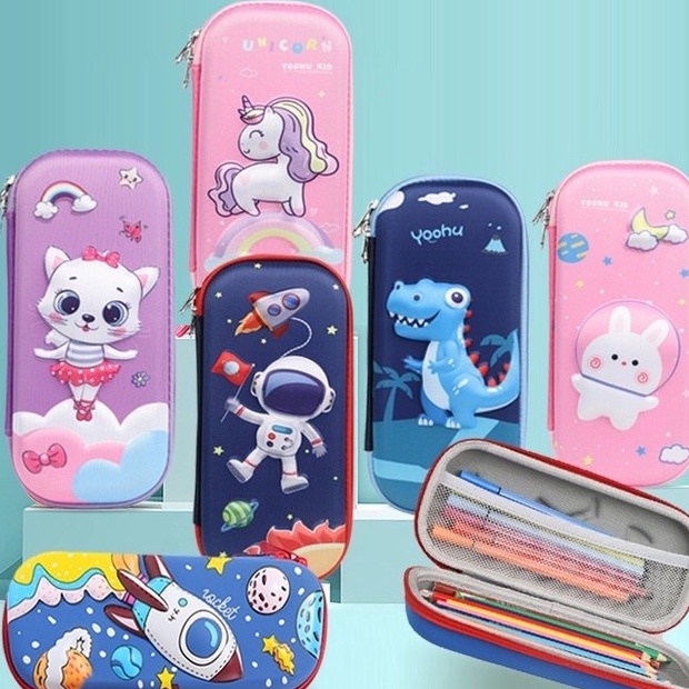 

(L✪㊠.1Z) [AGS] Tempat Pensil Anak Sekolah 3D Bahan Eva Anti air -berkuaalitas.!