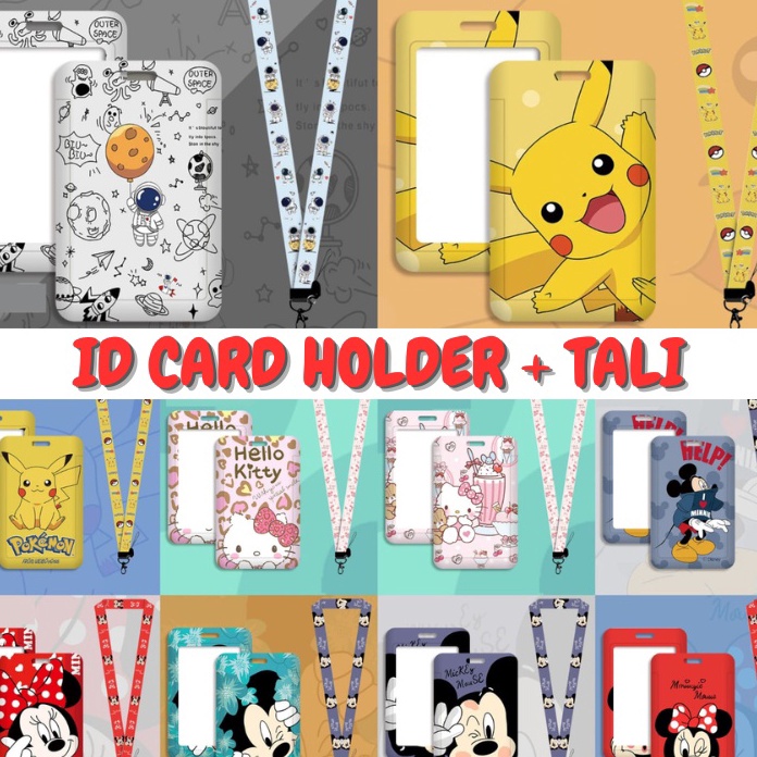 

[♥-9RF✮> ID Card Name Tag Card Holder Lanyard Tali Tempat Gantungan Kartu ST0024 - langsung.kiirim..!