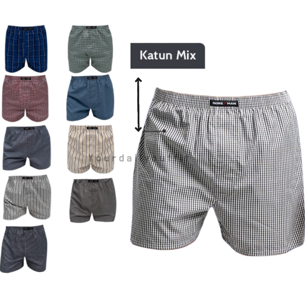 Terbagus.. Sorex Celana Pendek Boxer Pria / Celana Dalam Boxer Pria / Boxer Pria Sorex Katun Berkual