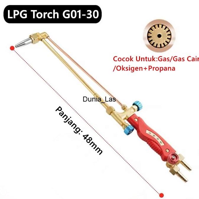 Lpg Gas Cutting Torch G01-30 G01-100 Stang Las Blender Potong Oksigen