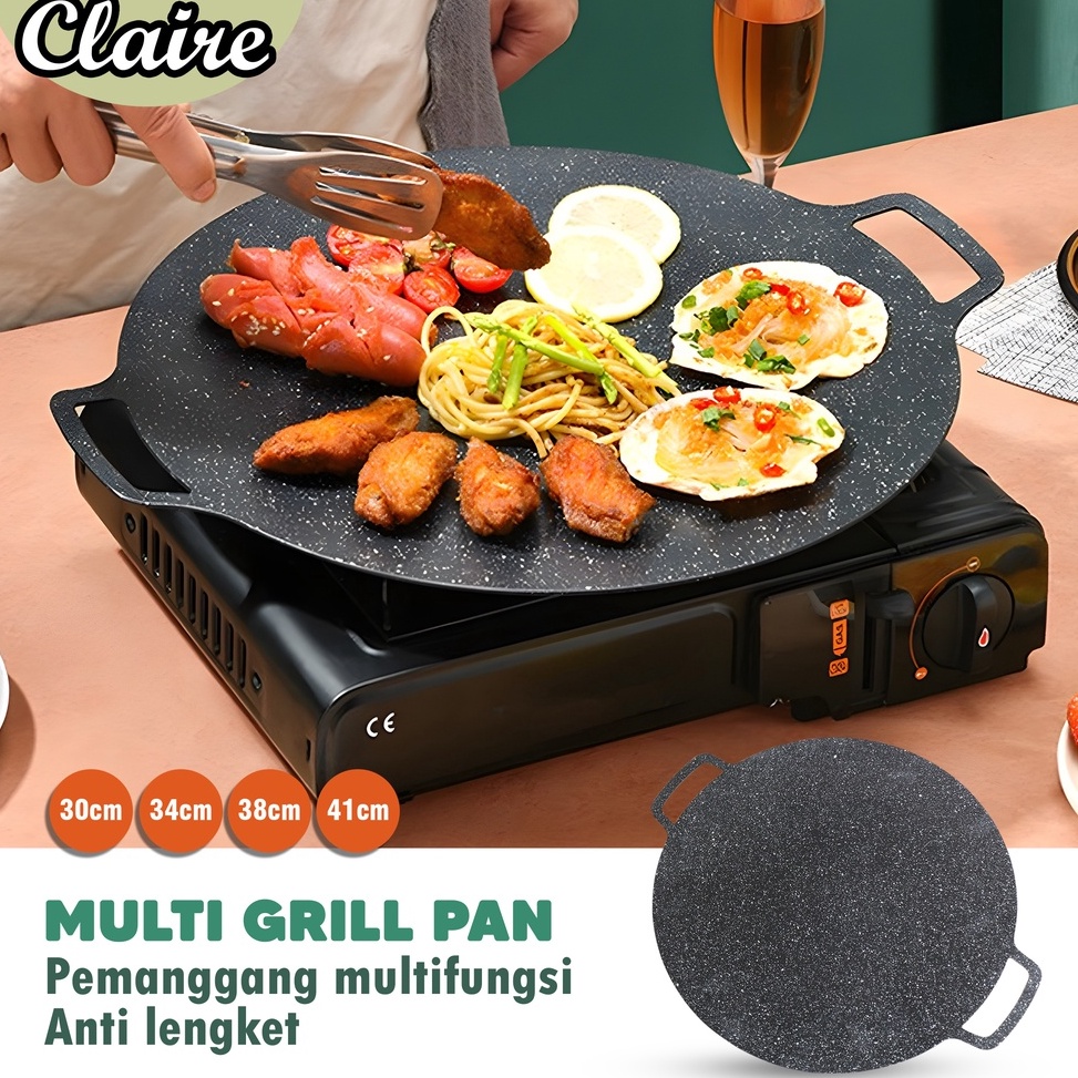 → IOU WAJAN DATAR / KUALI WAJAN KONDUKSI /  GRILL PAN / LOYANG DATAR UNTUK MASAK MARTABAK TELOR h Pr