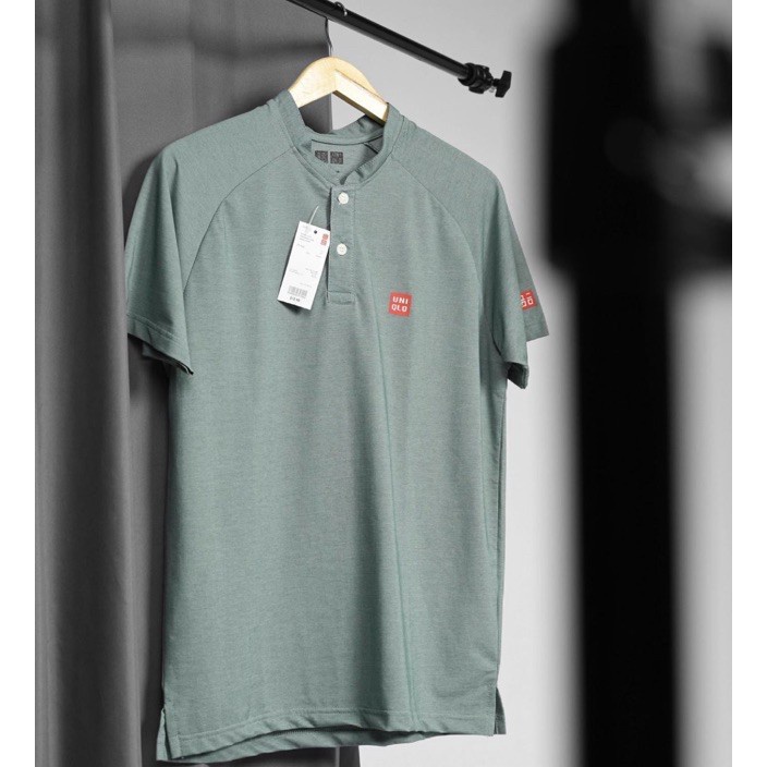 Star Seller, Uniqlo Sanghai / Kaos Henley Pria.