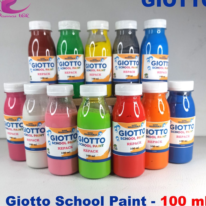 

(2S✔-K✯] Giotto school paint cat lukis anak giotto SUPER WASHABLE 100ML- berkuaalitas.