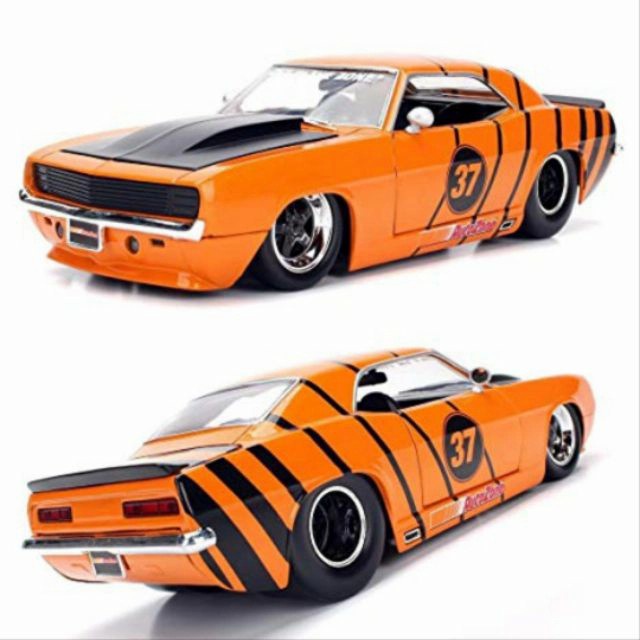 HOT SALE JADA BIG MUSCLE 1969 CHEVY CAMARO SKALA 1 :24 TERLARIS