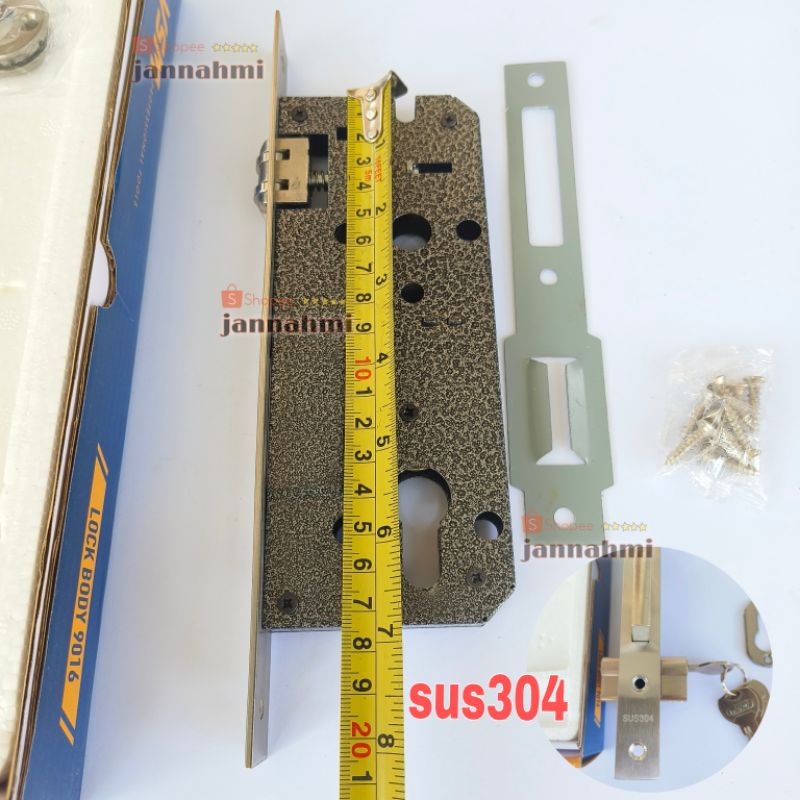 Promo set body pelor kunci pintu stainlis sus304