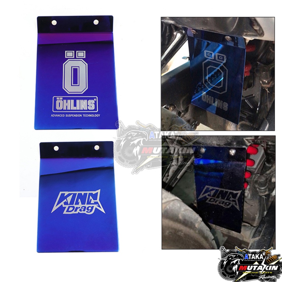 Seller king drag ohlins Titanium Cover Tutup shock Belakang pnp MX King Jupiter mx old mx new q Terl