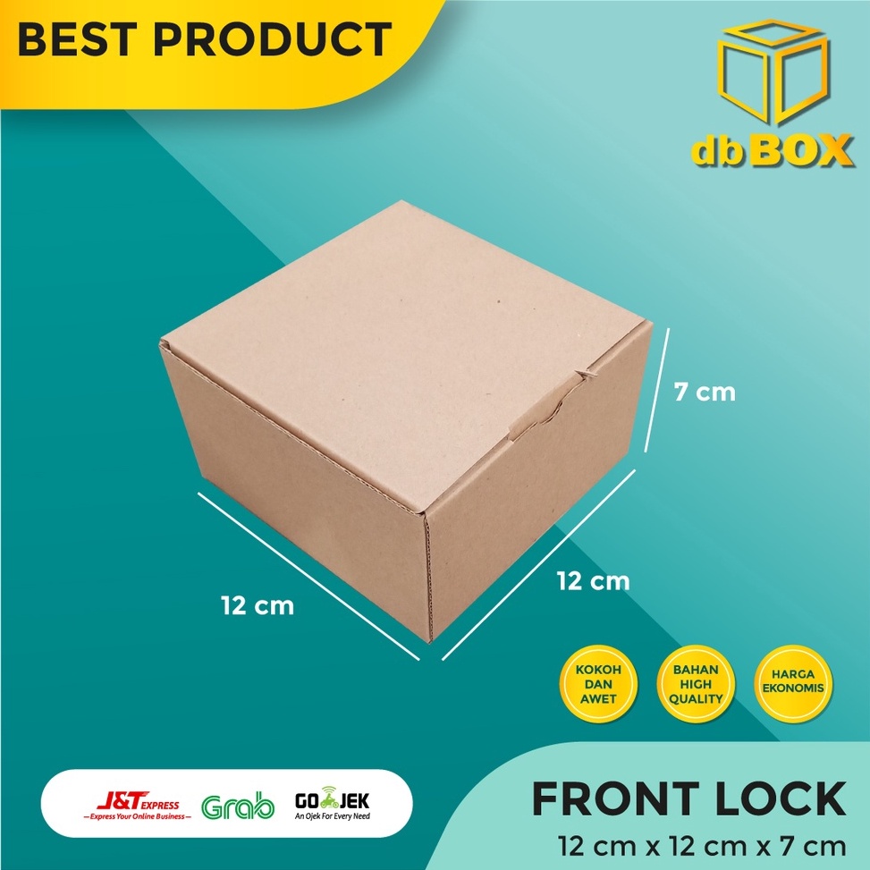 

NBM-70 (10pcs) Kardus 12x12x7 cm...Die Cut untuk kotak Aksesoris dll, model box pizza FDI