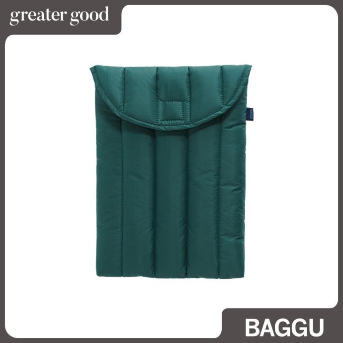 Baggu - Puffy Tablet/Laptop Sleeve In Malachite