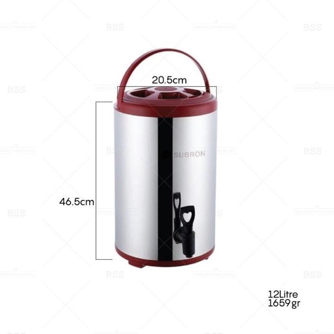 Water Tank Jug Dispenser Juice Teh Kopi Stainless Steel