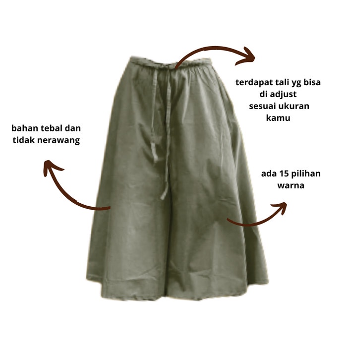 Kulot Rok / celana panjang wanita / kulot jumbo /kulot panjang bigsize