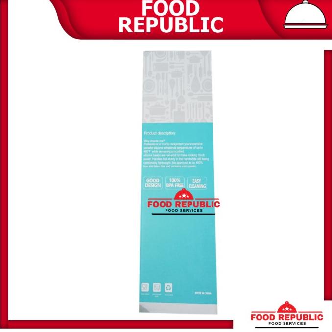 

jen CYPRUZ KH SPATULA SILIKON 10 PCS SET GAGANG KAYU SUTIL SODET RAINBOW