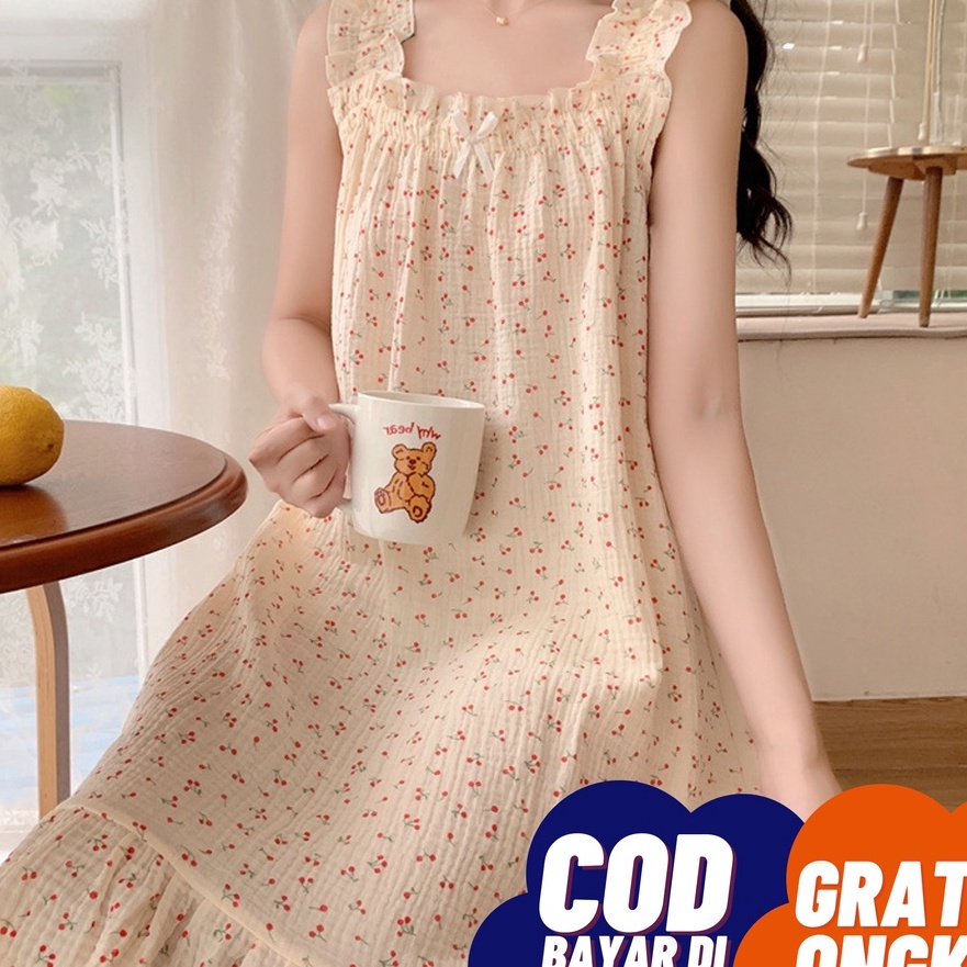 Terbaik.. DASTER AESTHETIC BAJU TIDUR WANITA PIYAMA WANITA BAJU TIDUR WANITA MURAH CHEL PAJAMAS DRES
