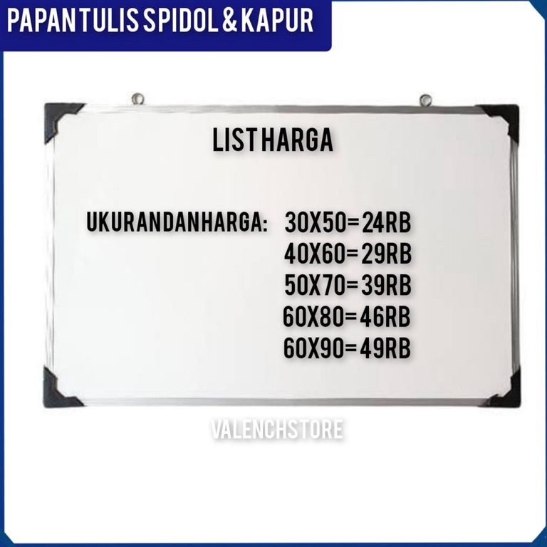 

Barang keren Papan Tulis 60X90cm Spidol dan Kapur Whiteboard / Blackboard Ukuran 60X90