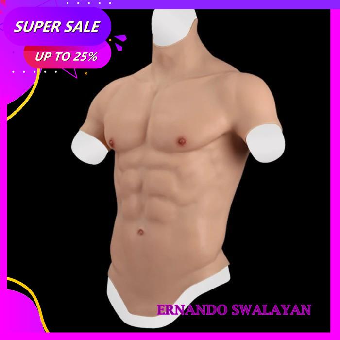 

REALISTIC SILICONE FAKE MUSCLE CROSSDRESSER COSPLAY SILIKON BODYSUIT A DISKON GEDE !!