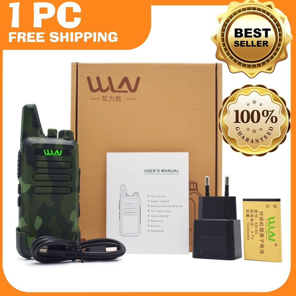 BIG SALE HT WLN  UHF Handy Talky  TWO WAY RADIO BLACK C1 walkie talkie 1 UNIT