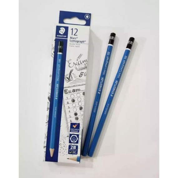 

luyf -71 Pensil staedtler 2B ORIGINAL (1 Lusin) TERMURAH 48