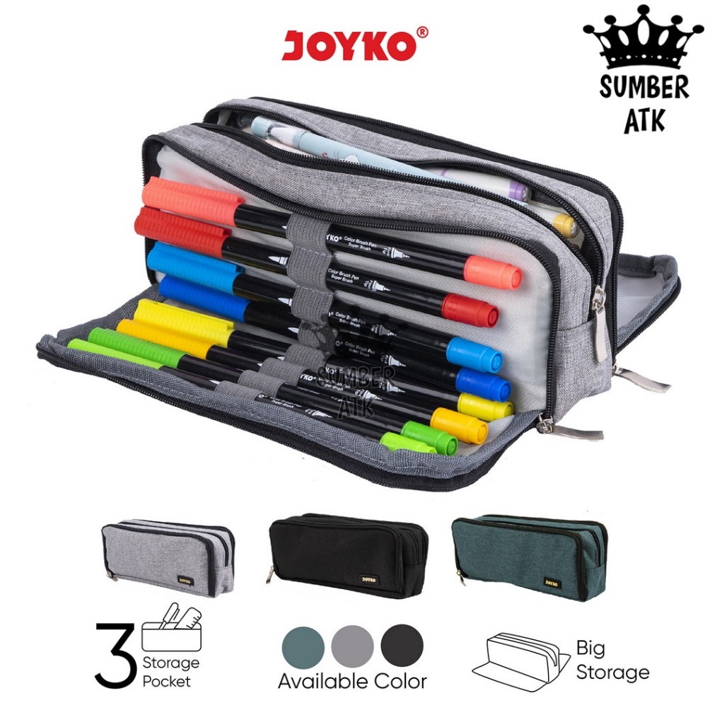 

Harga Termurah.. Kotak Tempat Pensil Pencil Case Joyko PC-5006 Hitam Biru Abu Abu 0QI