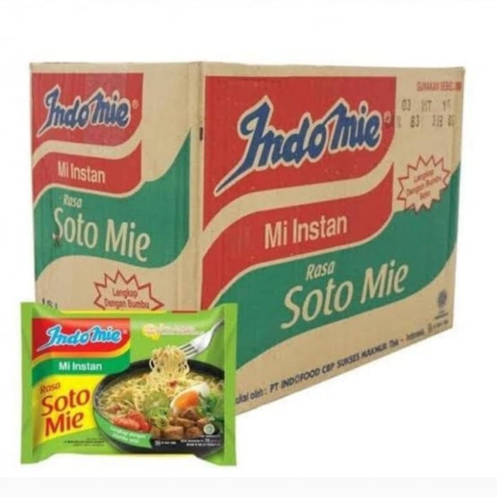 

Indomie Rasa Soto karton isi 40 biji