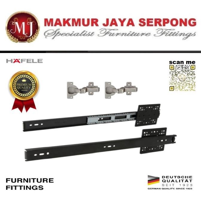 Rel Hafele Pocket Door Lemari TV/Gas BS-34 40 cm