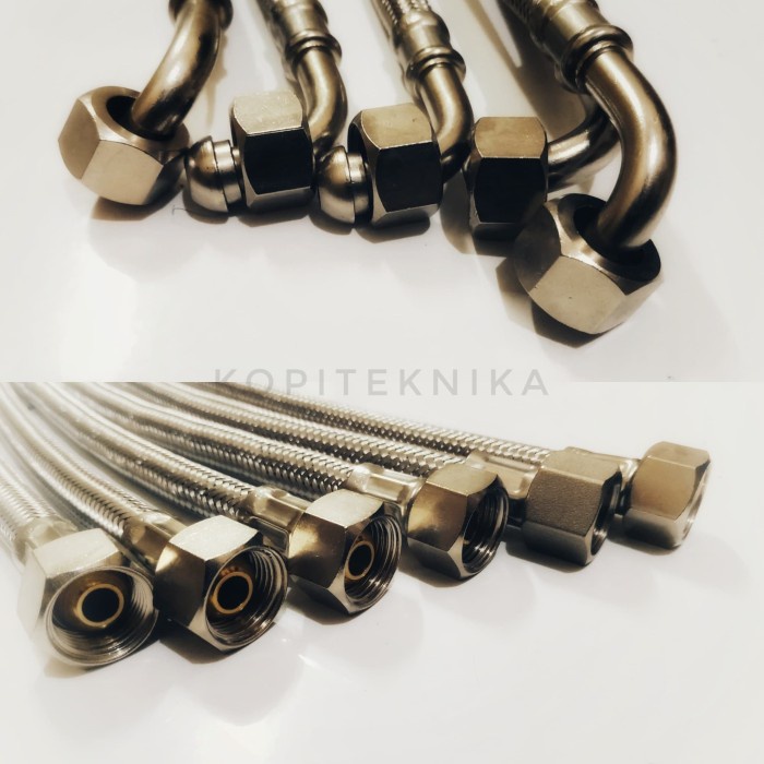 selang inlet mesin espresso 3/8" panjang 150cm ujung knee