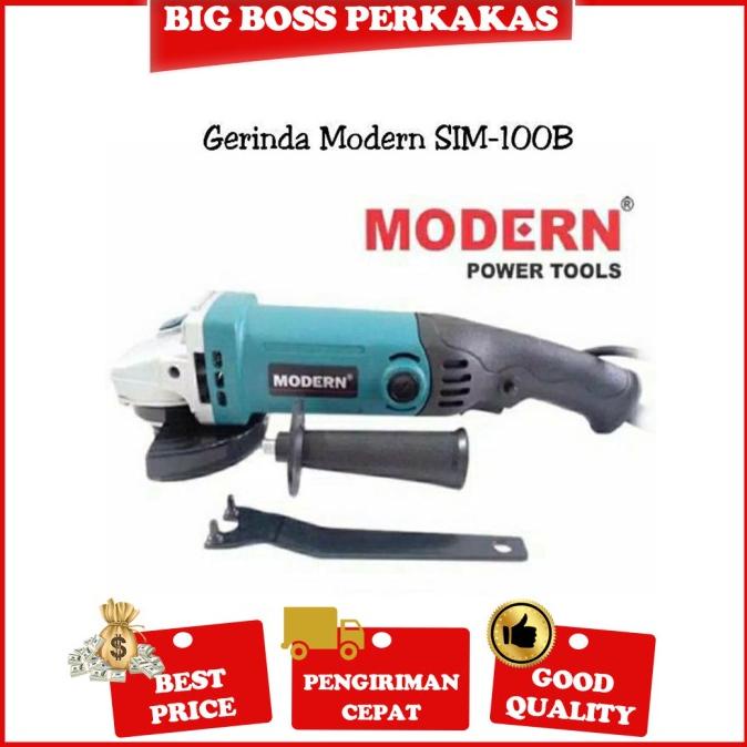 Mesin Gerinda Tangan Sim-100B Modern 4" Sim 100B Mesin Gurinda Grinda