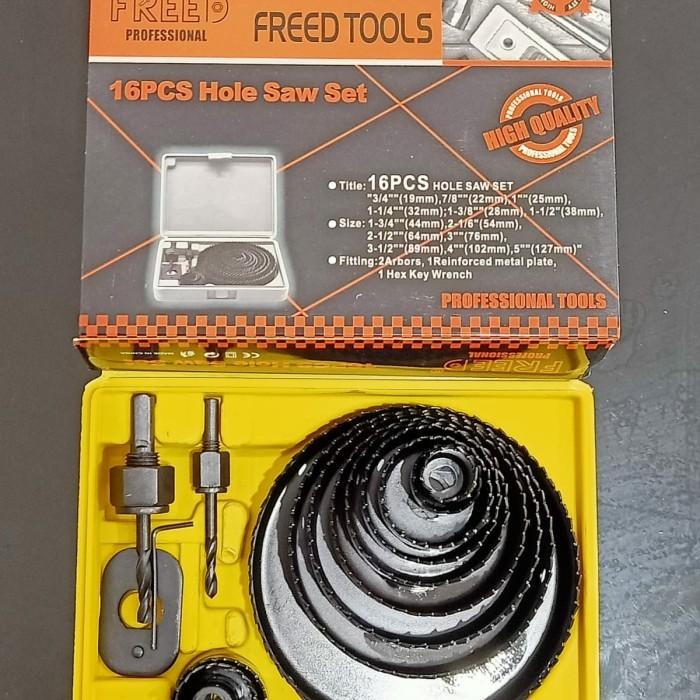 MUST HAVE TERBARU HOLSAW KAYU SET 16 PCS BEST SELLER TERBARU