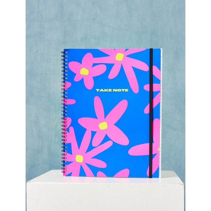 

Typo - Notebook & Notepad - A4 Spinout Notebook - Paper Daisy Blue