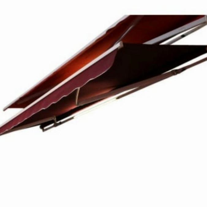 awning canopy gulung uk 3x4.5 hitung satuan lbh murah manual& electrik