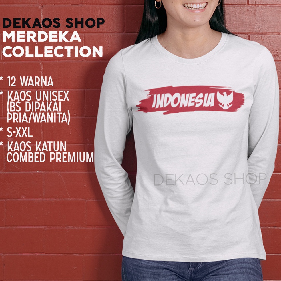 RECOMENDED KAOS MERAH PUTIH AGUSTUSAN / KAOS KEMERDEKAAN DEWASA / KAOS 17 AGUSTUS 2023 DEWASA / KAOS
