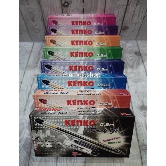 

[JVY49] Pulpen KENKO EASY GEL 0.5mm (12pc) Harga Murah O